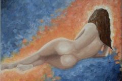 Akryl - Privatejet - Billedstørrelse 30*40  // Kvinde 2014