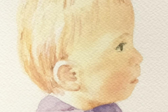 Akvarel - Privateget - Billedstørrelse 11*15 /// Mona 2021